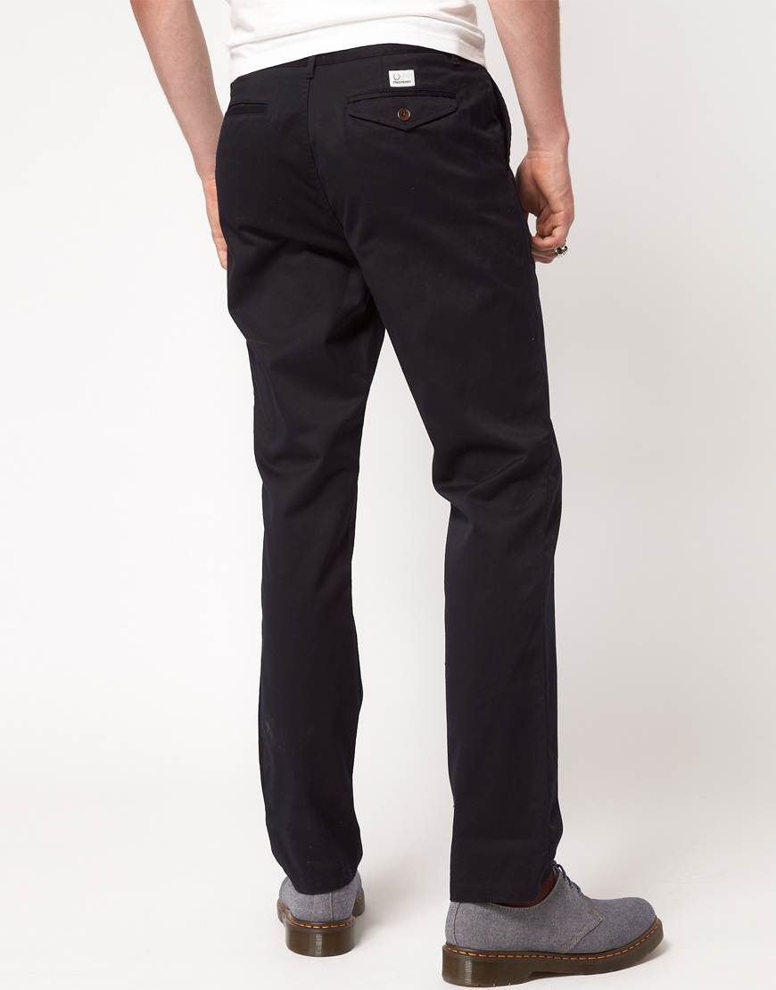 Fred Perry Chino in Blue for Men - Lyst