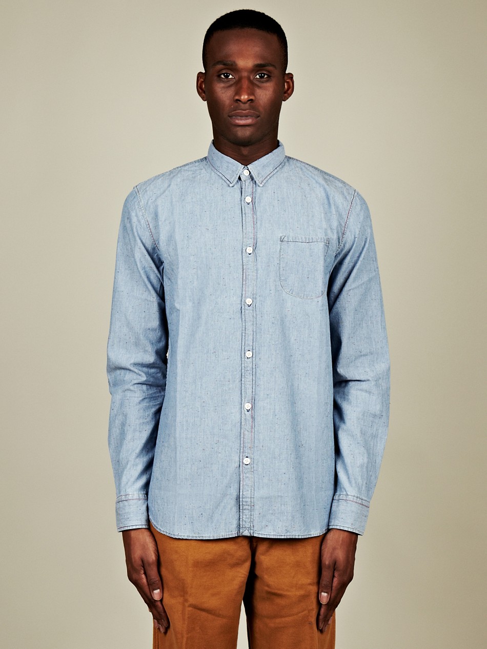 Levi's Spotted Chambray Shirt in Blue for Men (chambray) | Lyst