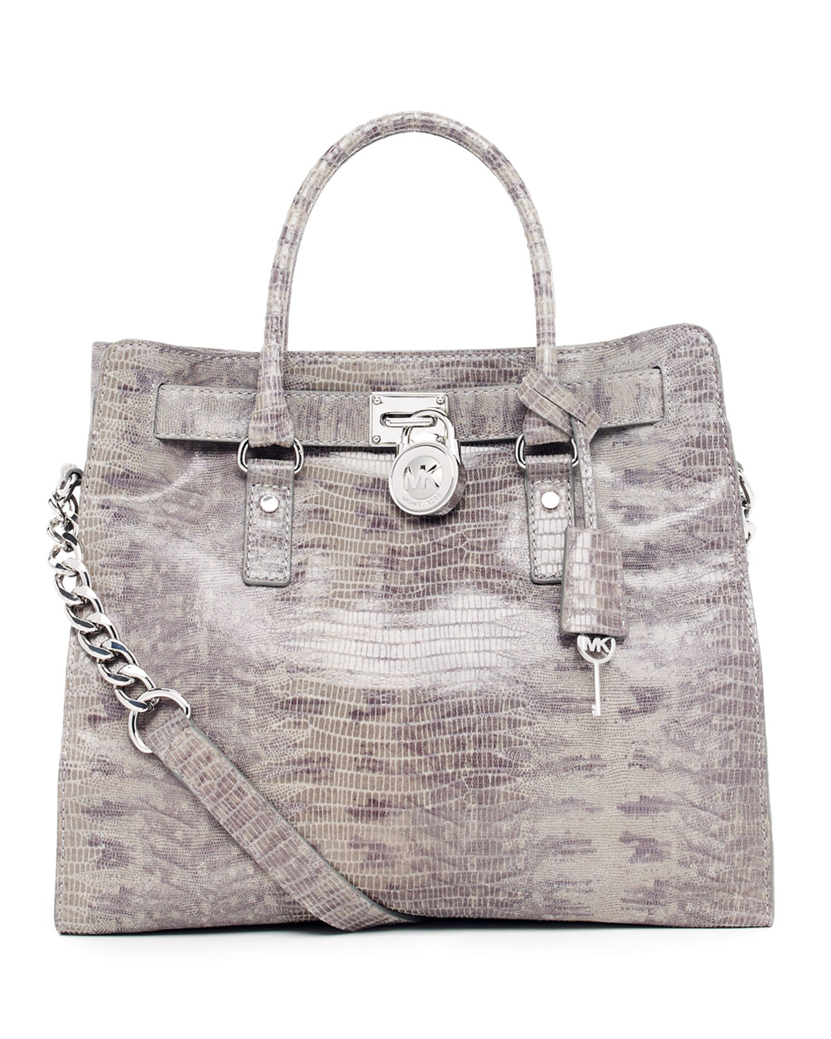 michael kors snakeskin hamilton bag