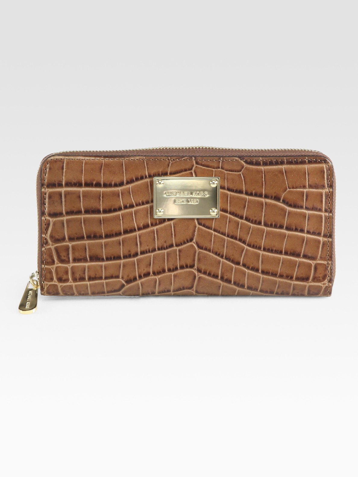 Leather wallet Michael Kors Brown in Leather - 30465579