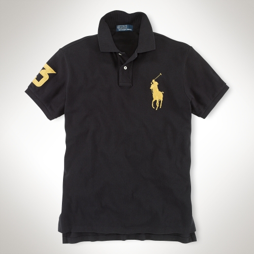 herberg hardop gereedschap Polo Ralph Lauren Customfit Big Pony Polo in Black for Men | Lyst