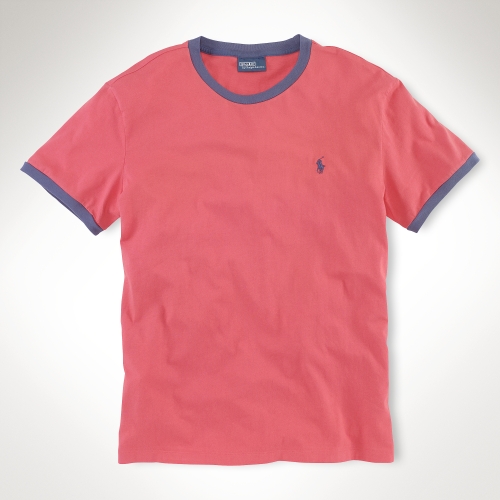 Polo Ralph Lauren Short Sleeved Ringer T- Shirt in Red for Men - Lyst