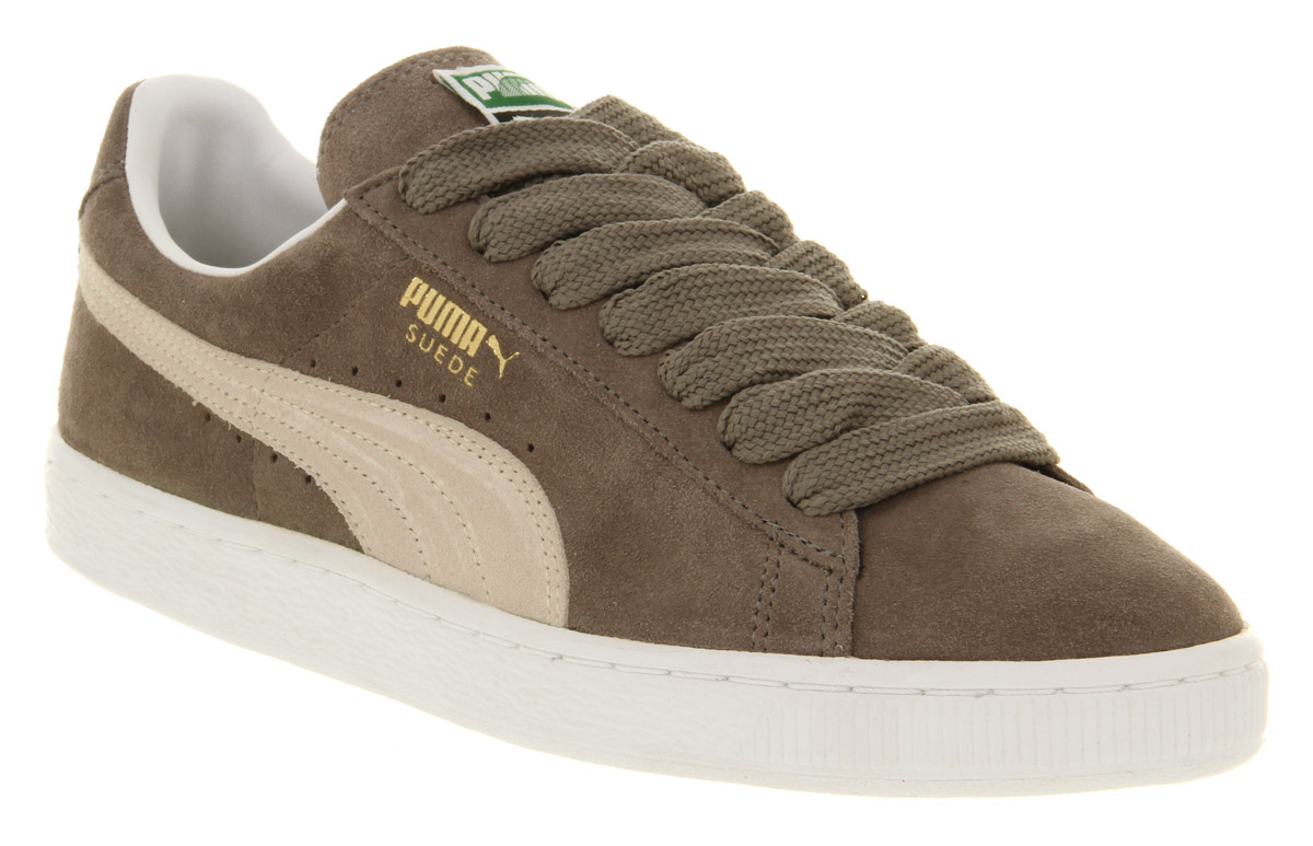 puma suede classic grey white