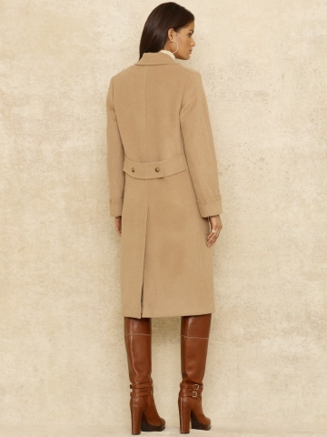 ralph polo lauren coat label lady natural camel