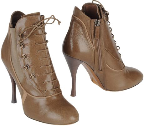 Tabitha Simmons Ankle Boots in Brown (khaki) | Lyst
