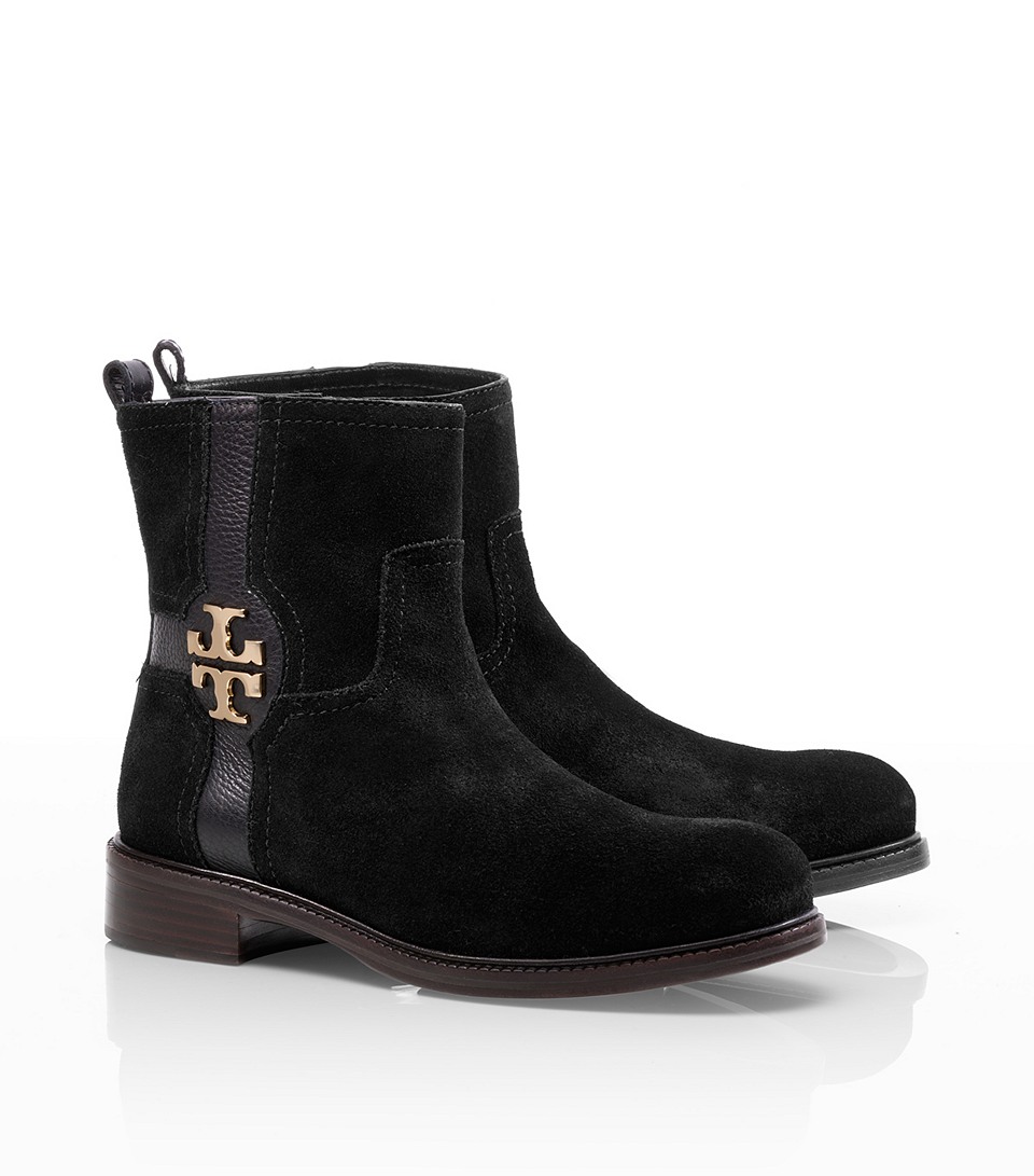 tory burch flat booties