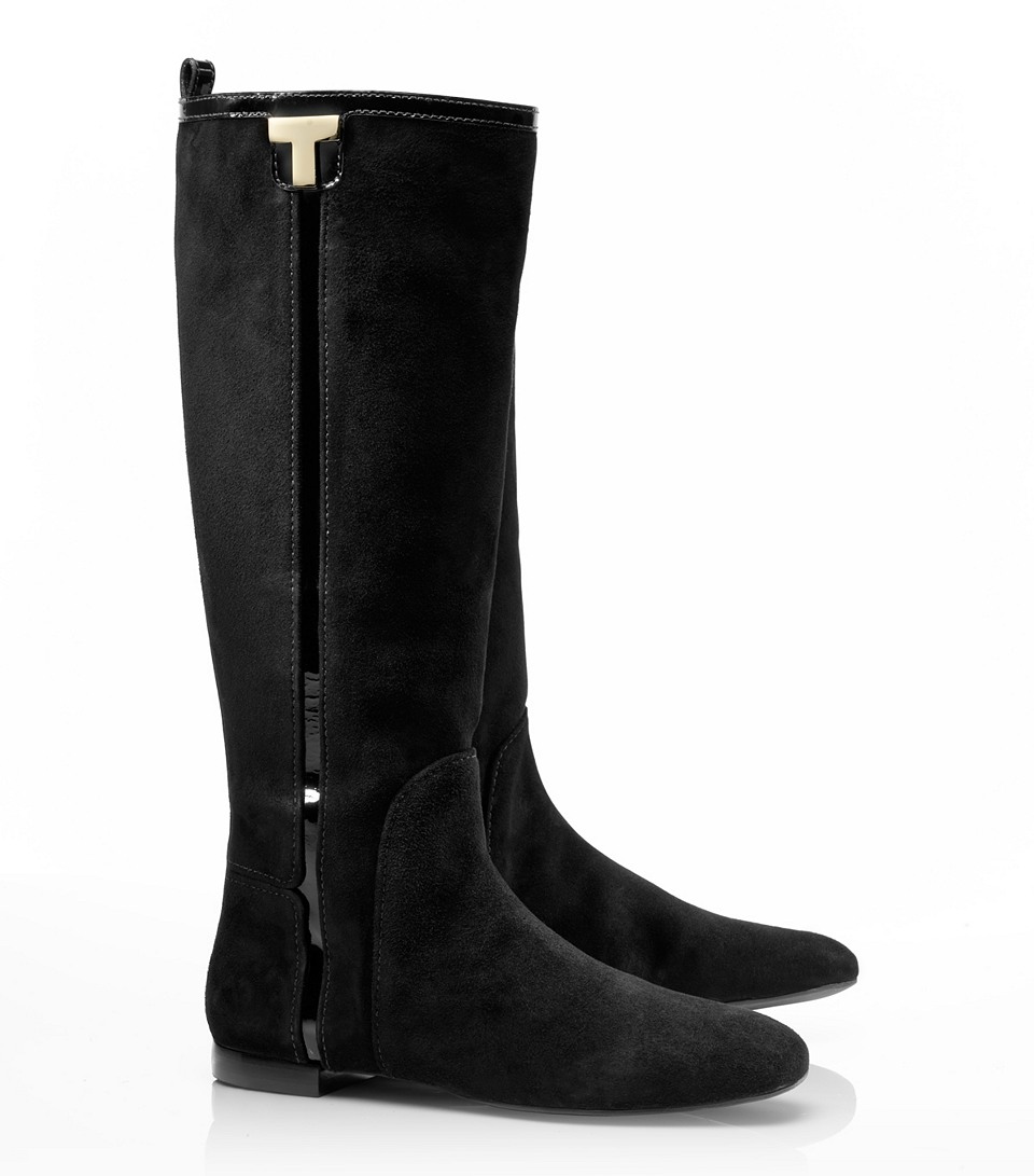 tory burch flat boots sale