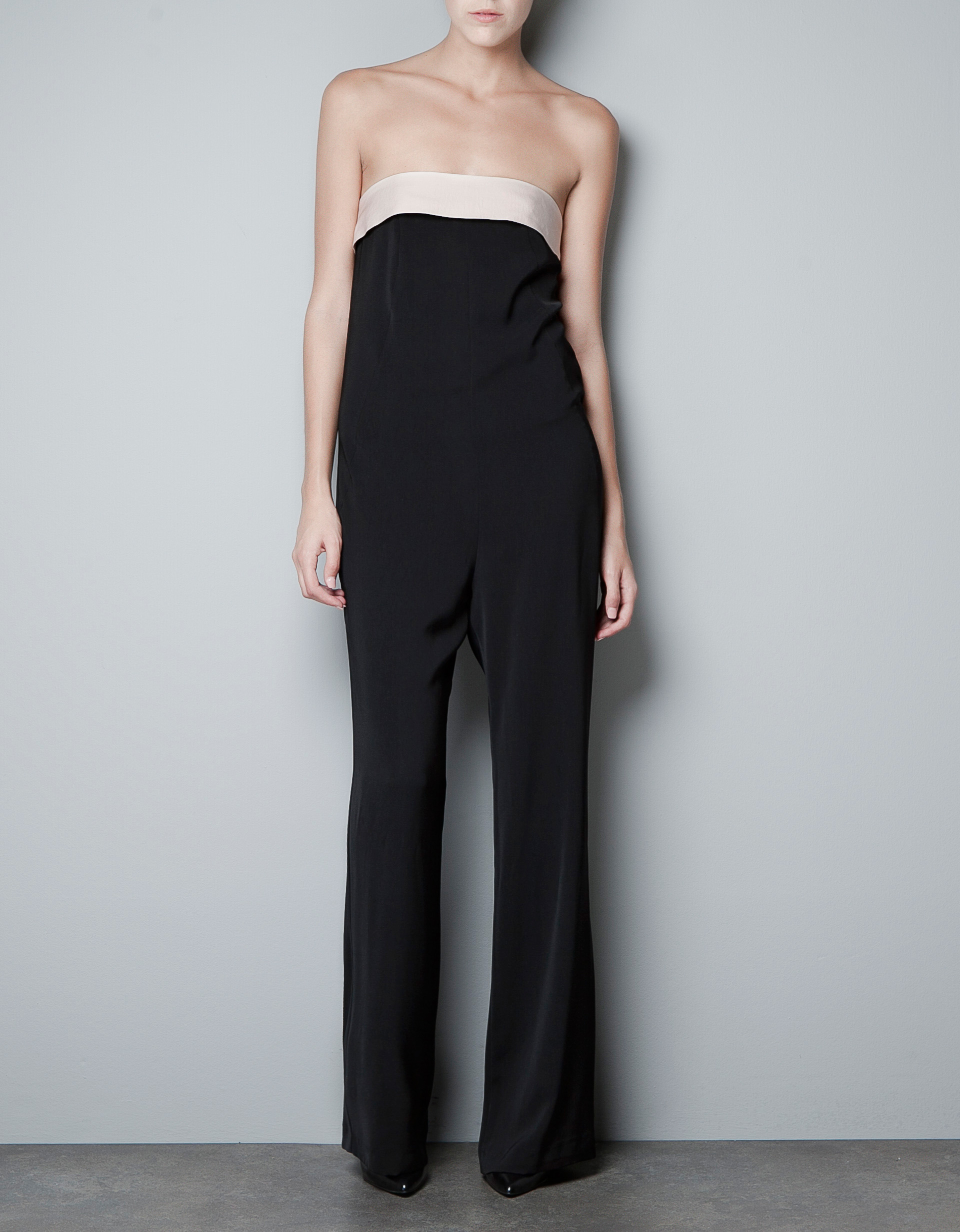 Zara Bandeau Jumpsuit in Black Lyst