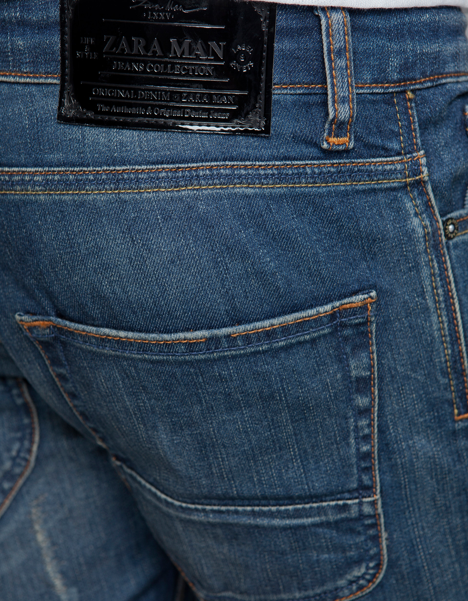 Zara Ripped Skinny Jeans in Blue for Men | Lyst