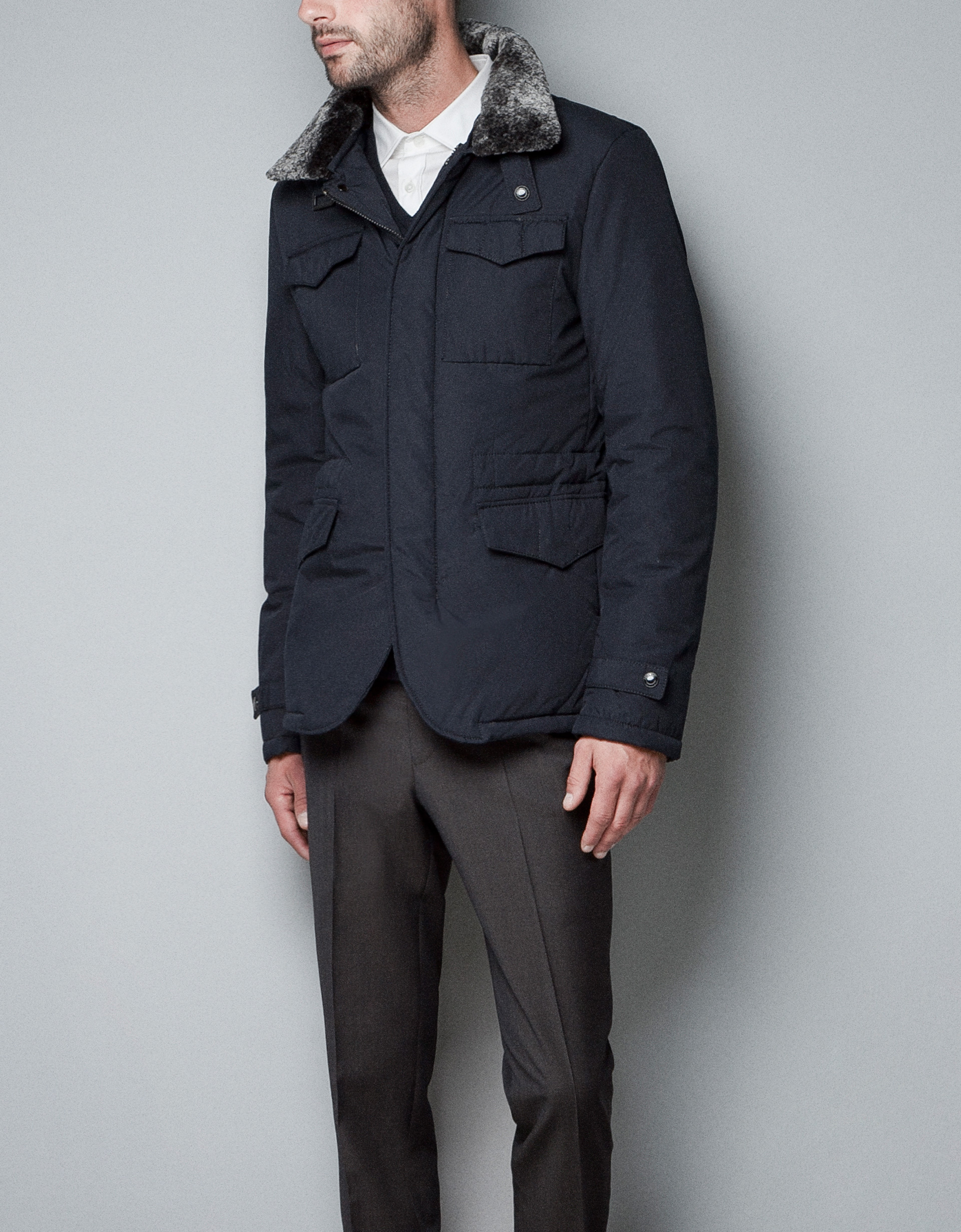 white borg long coat