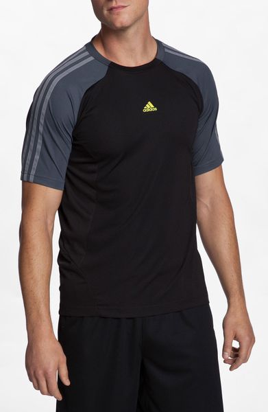 Adidas 365 Climacool Tshirt in Gray for Men (black/ tech grey) | Lyst