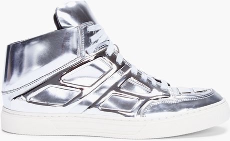 Alejandro Ingelmo Metallic Silver Tron Mirror Sneakers in Silver for ...