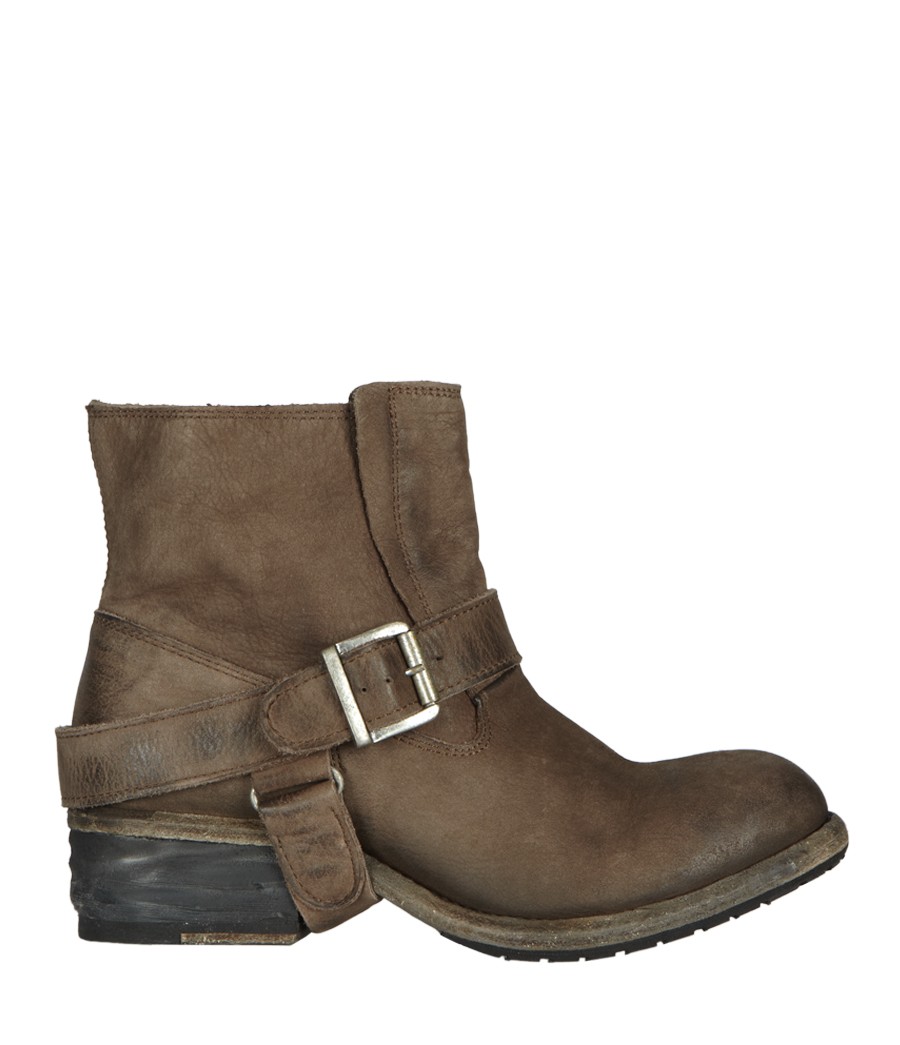 biker boots taupe