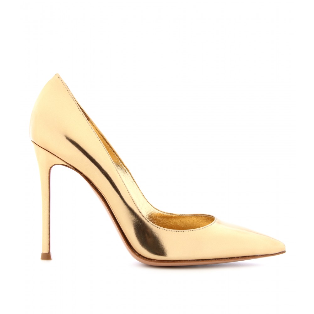 gianvito rossi gold plexi