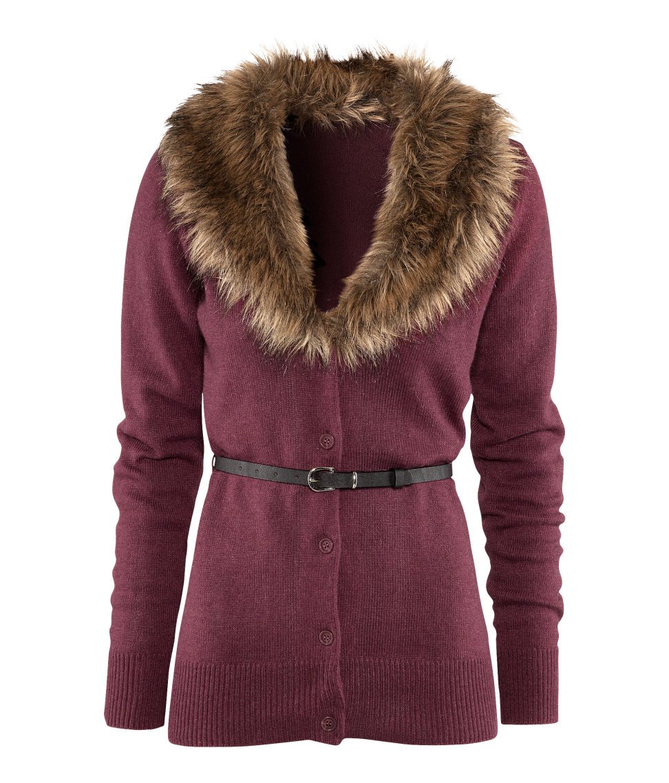 Lyst H&m Cardigan in Purple