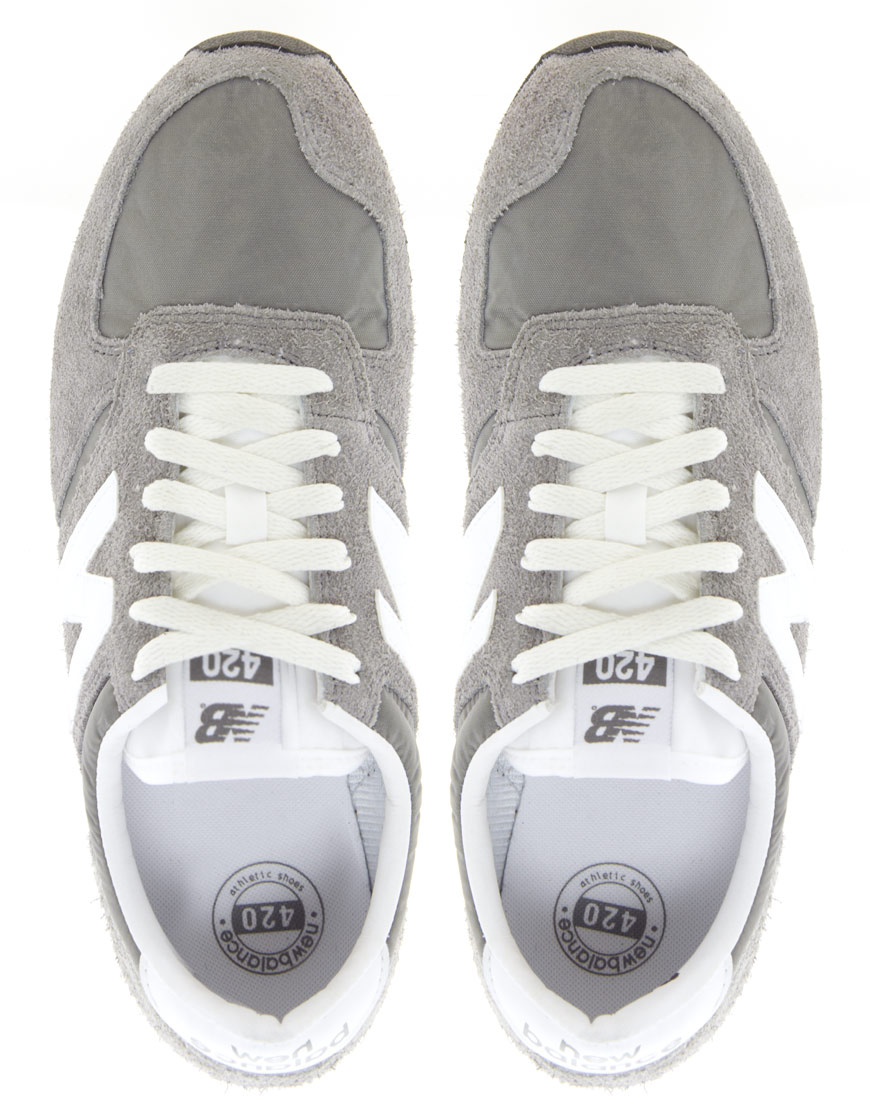 new balance 420 gray vintage sneakers