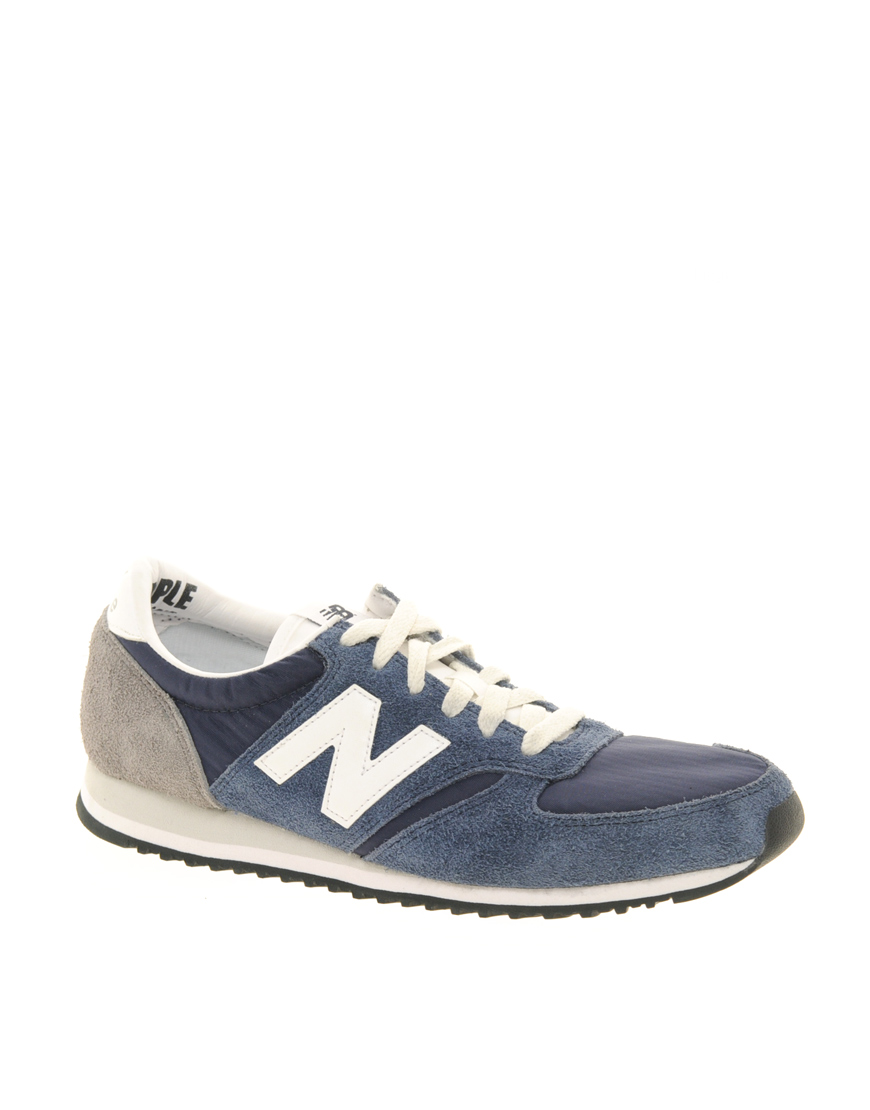 New Balance Suede 420 Navy Vintage Trainers in Blue - Lyst