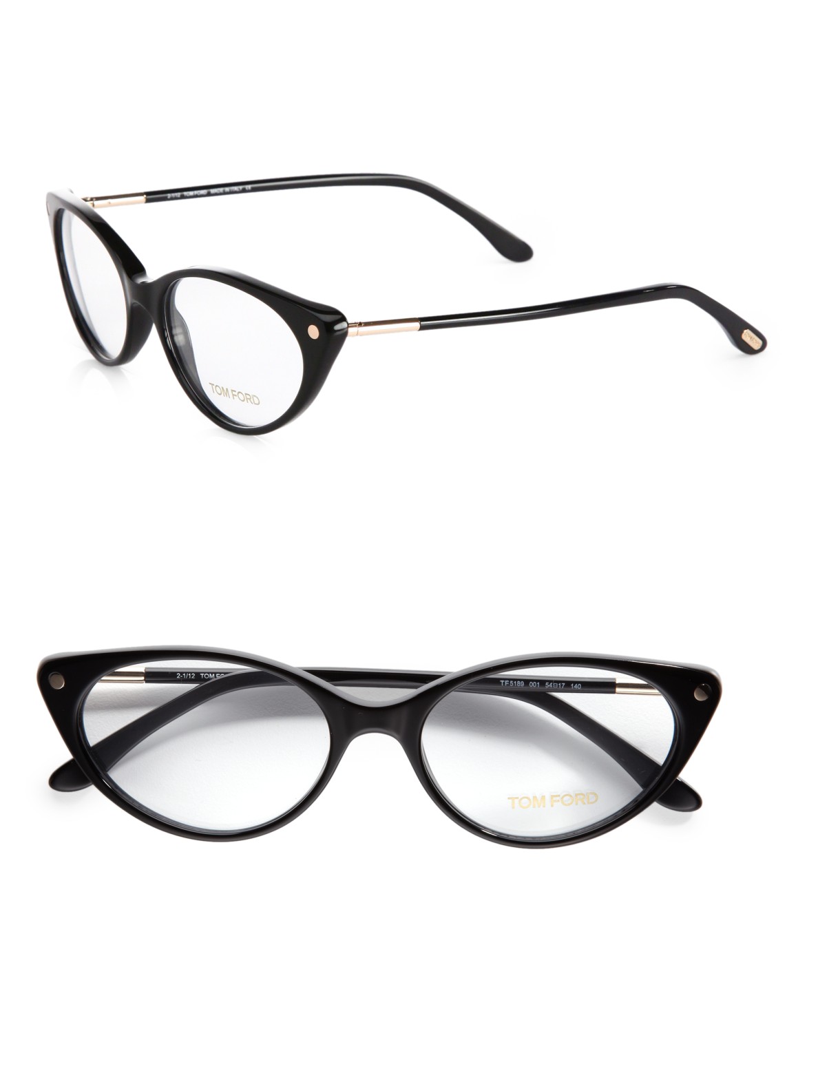 Tom Ford Modern Cat S Eye Optical Glasses In Black Lyst