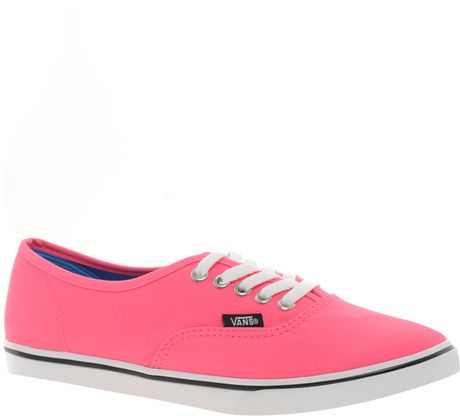 Vans Lo Pro Neon Pink Lace Up Trainers in Pink (neonpink) | Lyst