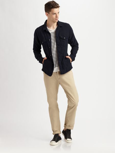 Scotch & Soda Cotton Twill Shirt Jacket in Blue for Men (navy) | Lyst