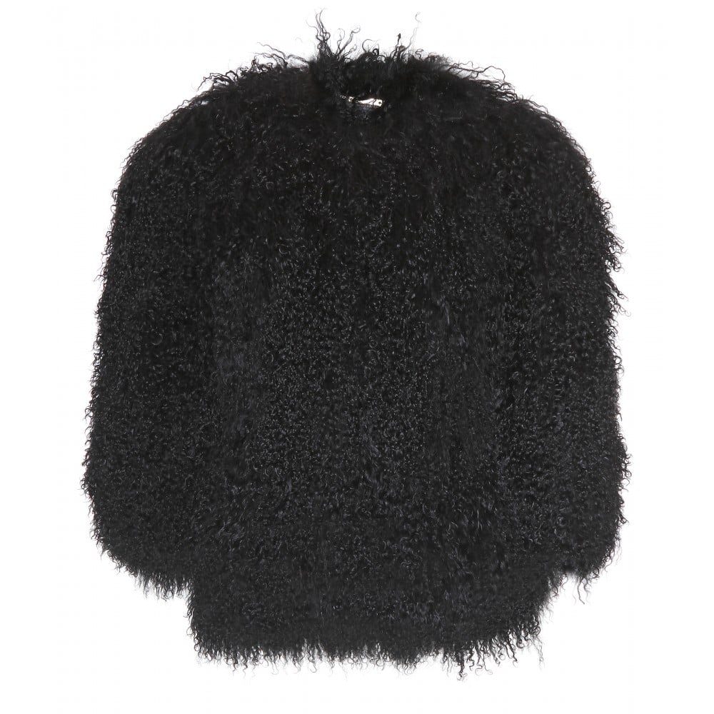 Alexander McQueen Mongolian Lamb Fur Jacket in Black a (Black) - Lyst
