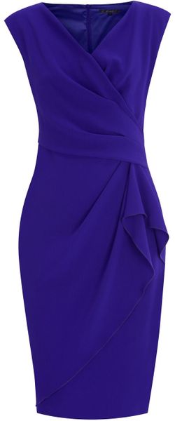 Coast Emmy Crepe Dress in Blue (violet) | Lyst
