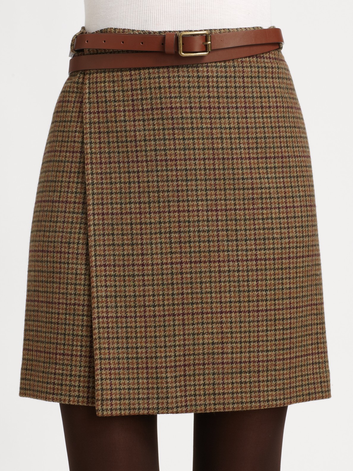 Ralph Lauren Blue Label Wool Wrap Skirt 