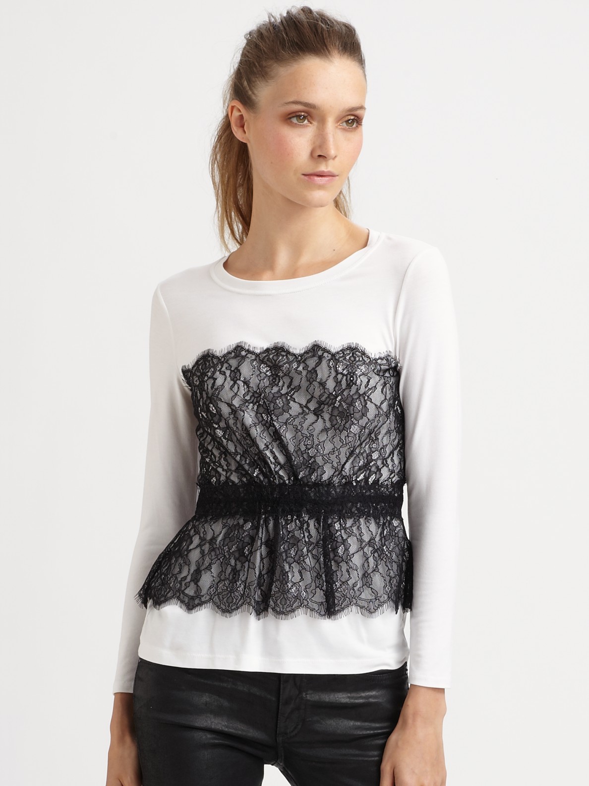 Lace Overlay Top - Just $7