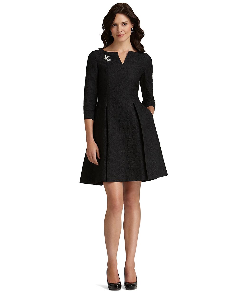 brooks brothers black dress
