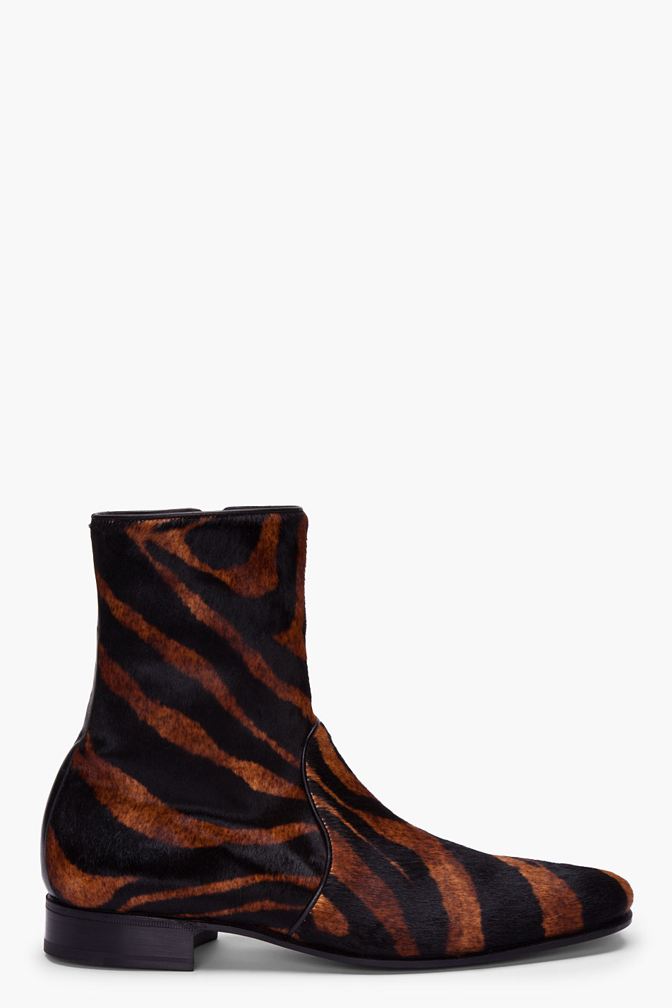 tiger print booties