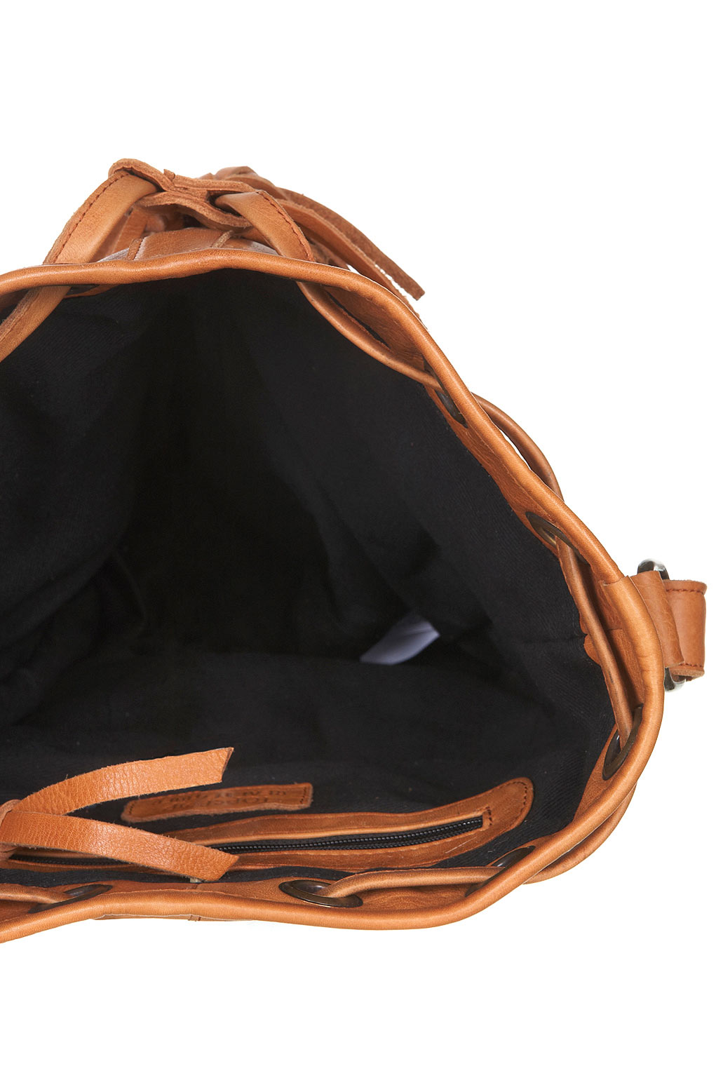 TOPSHOP Embossed Leather Duffle Bag in Tan (Brown) - Lyst