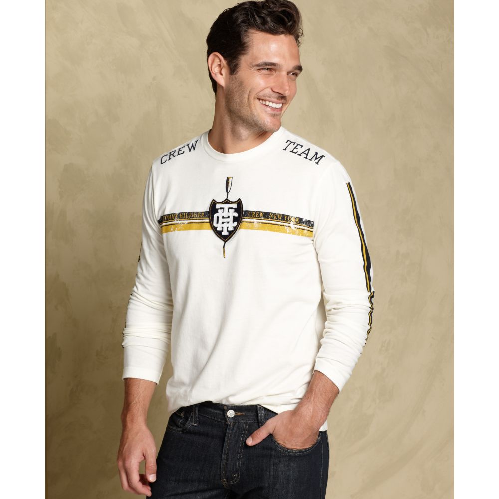 tommy hilfiger full sleeve t shirt white