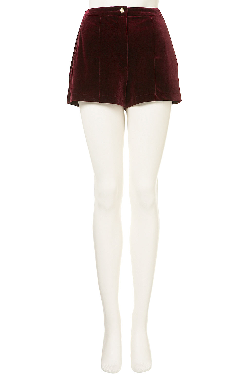 topshop velvet shorts