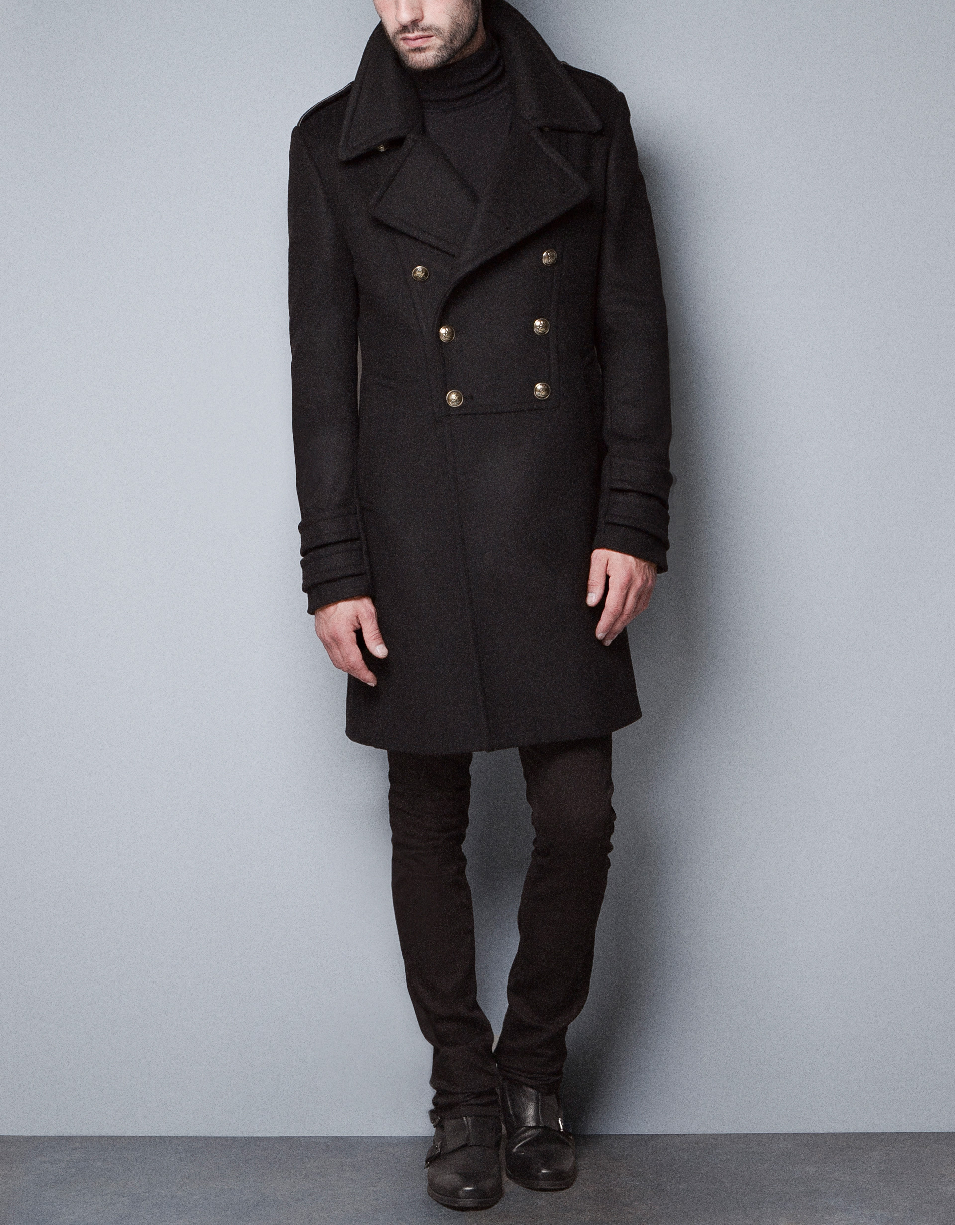 Burberry Prorsum пальто милитари. Zara man пальто Military Coat. Zara SRPLS мужское пальто. Пальто Zara мужское черное.