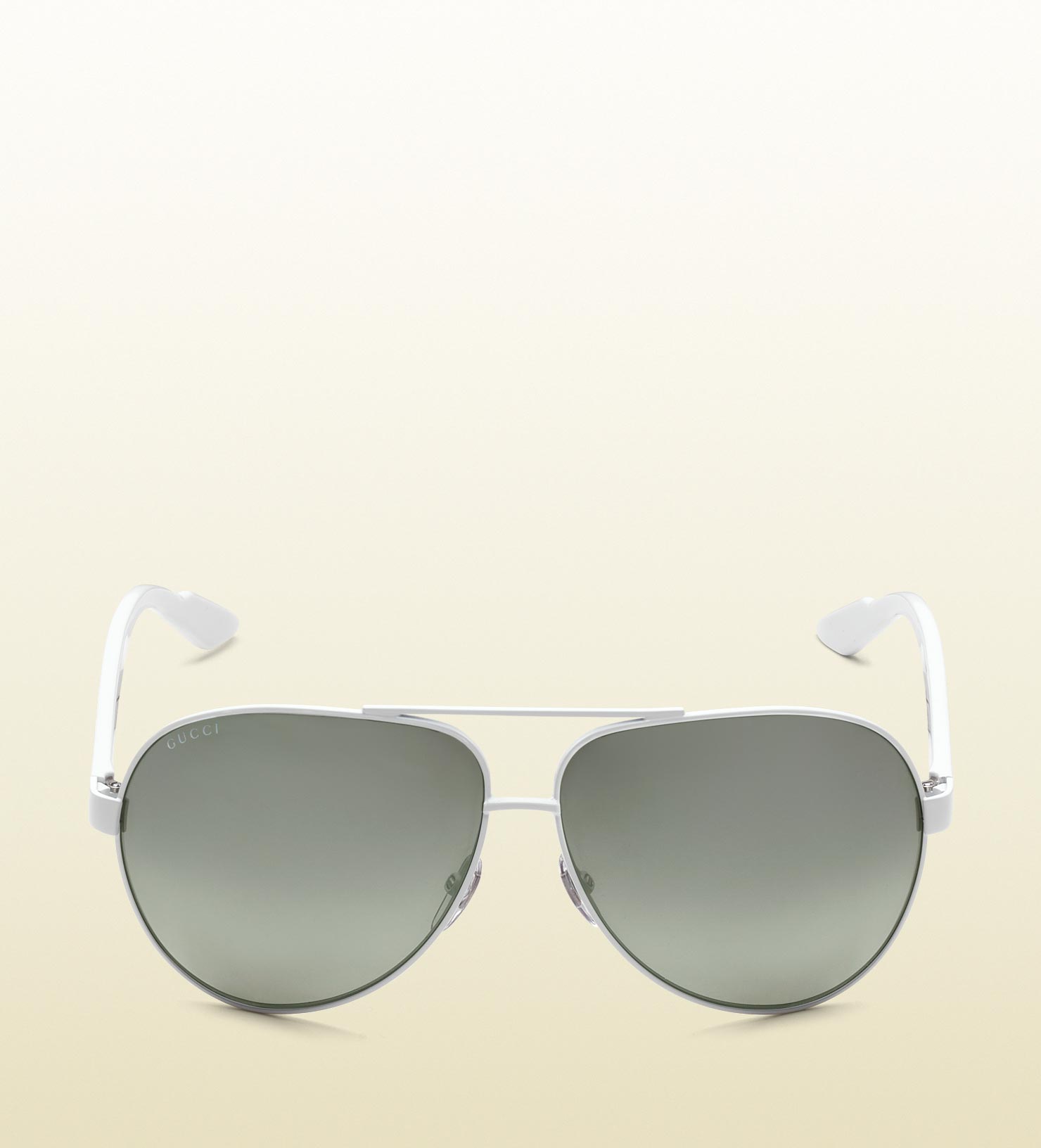 Gucci aviator sunglasses white hotsell