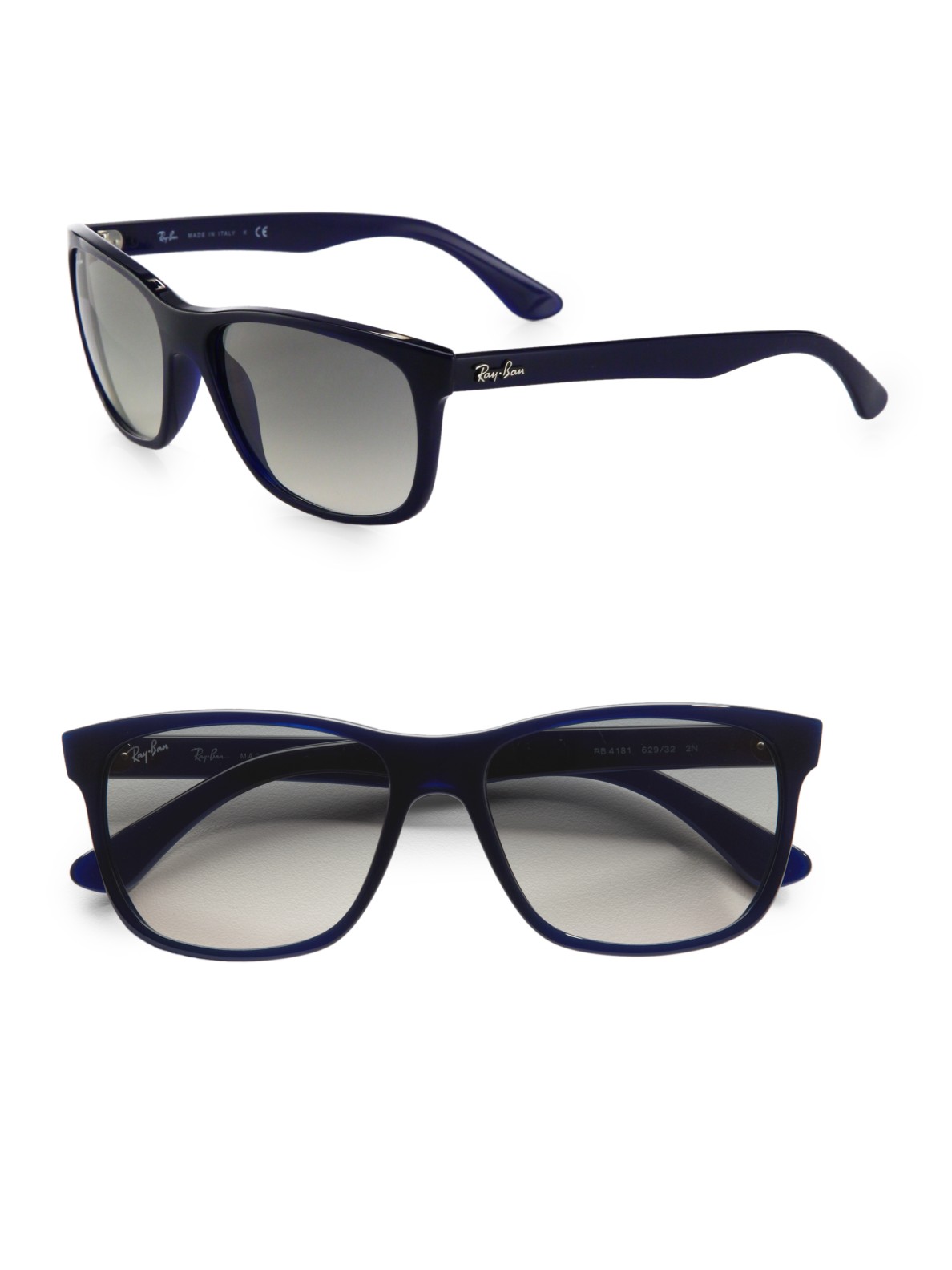 RayBan Square Top Acetate Sunglasses in Black Lyst