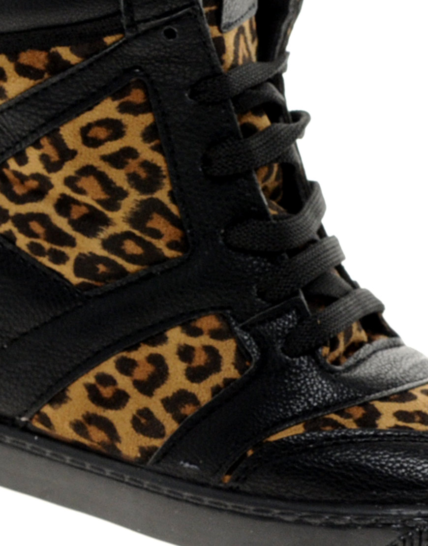 black wedge trainers river island