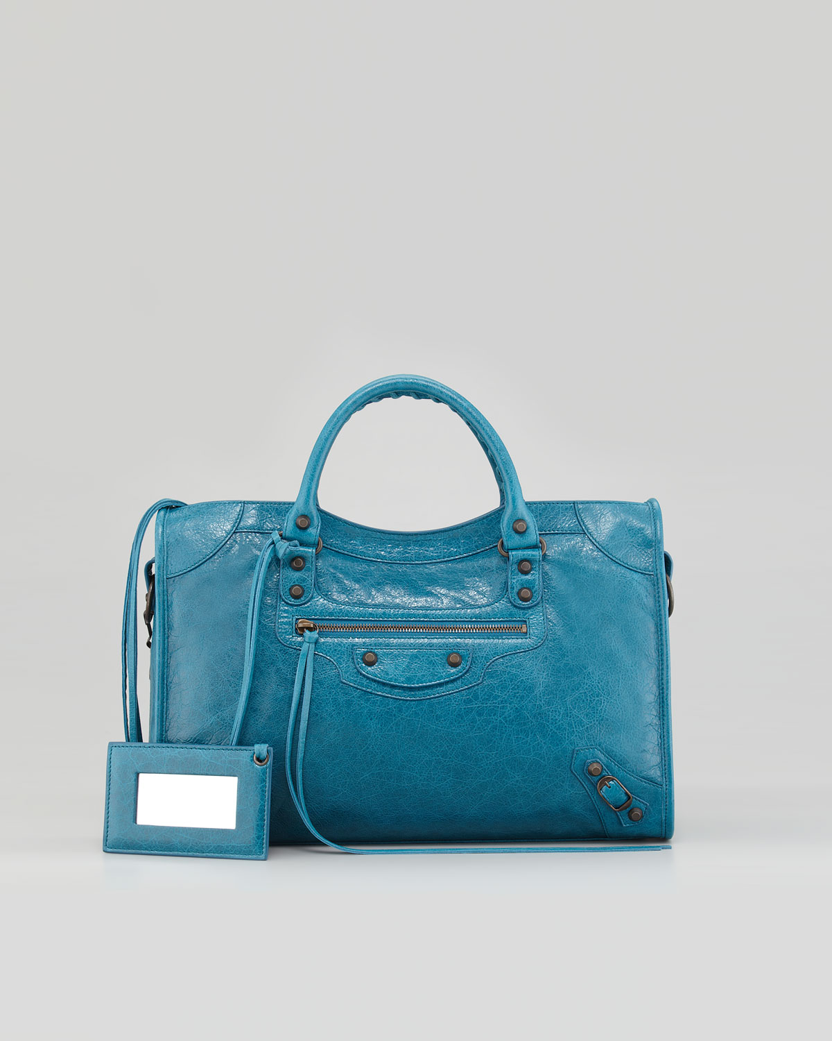 balenciaga classic city bag blue