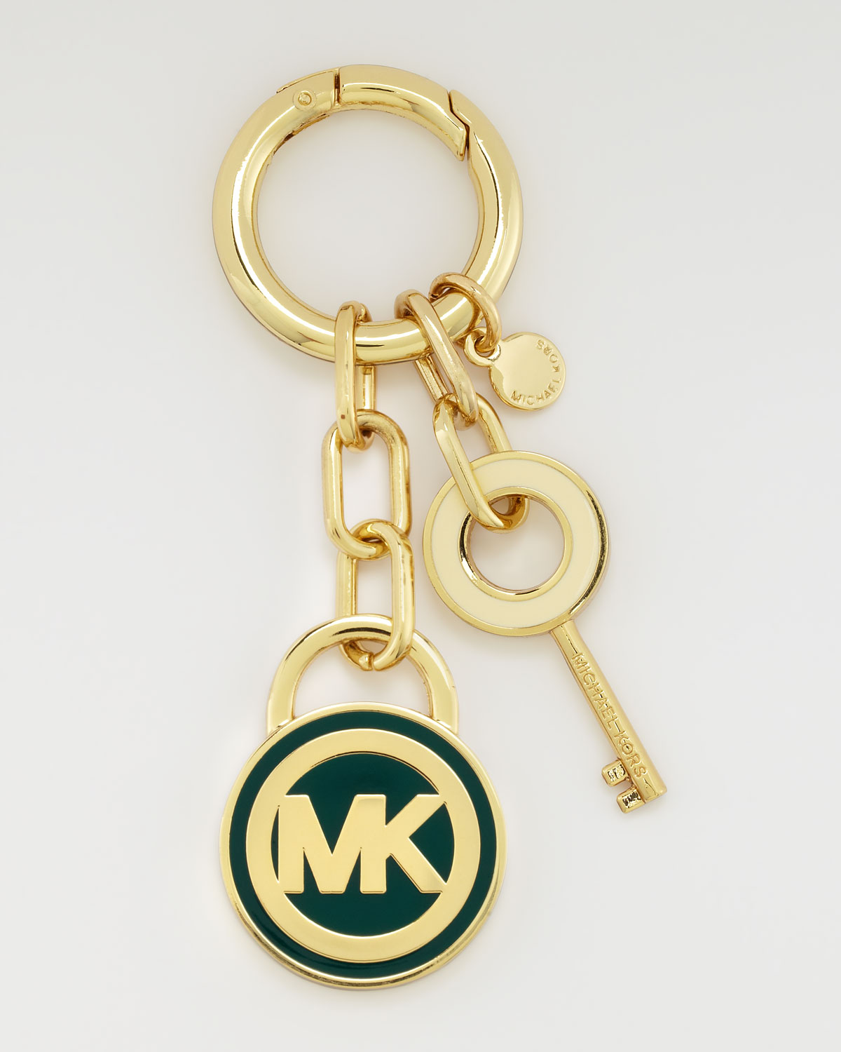 Michael michael kors Lock Key Fob in Metallic | Lyst