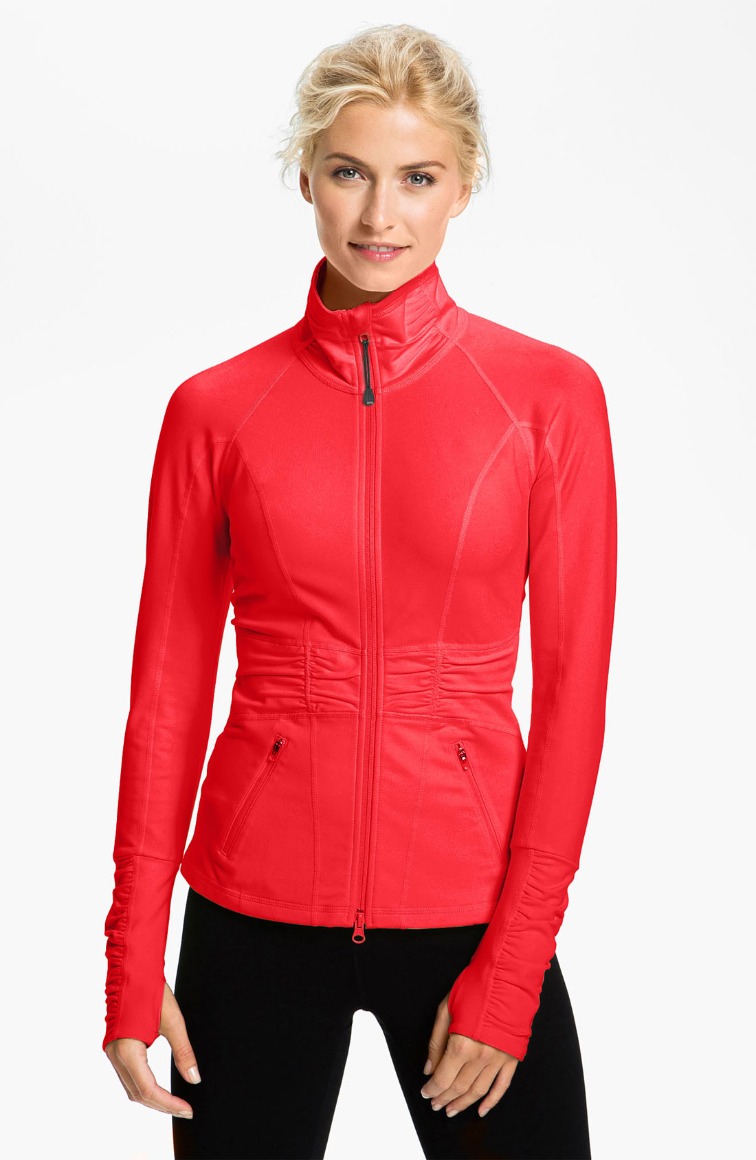 Zella Twist Jacket in Red (red pepper) Lyst