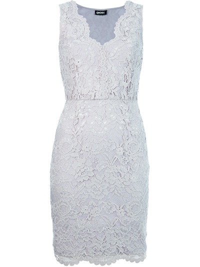 dkny white lace dress