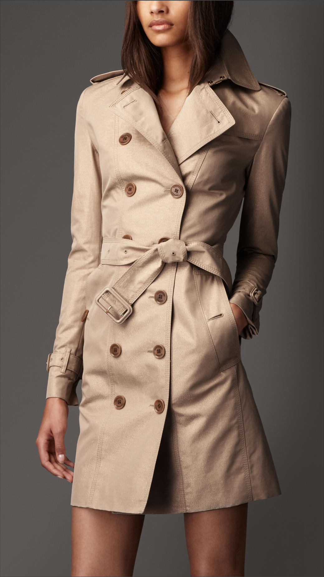 burberry trench coat gold