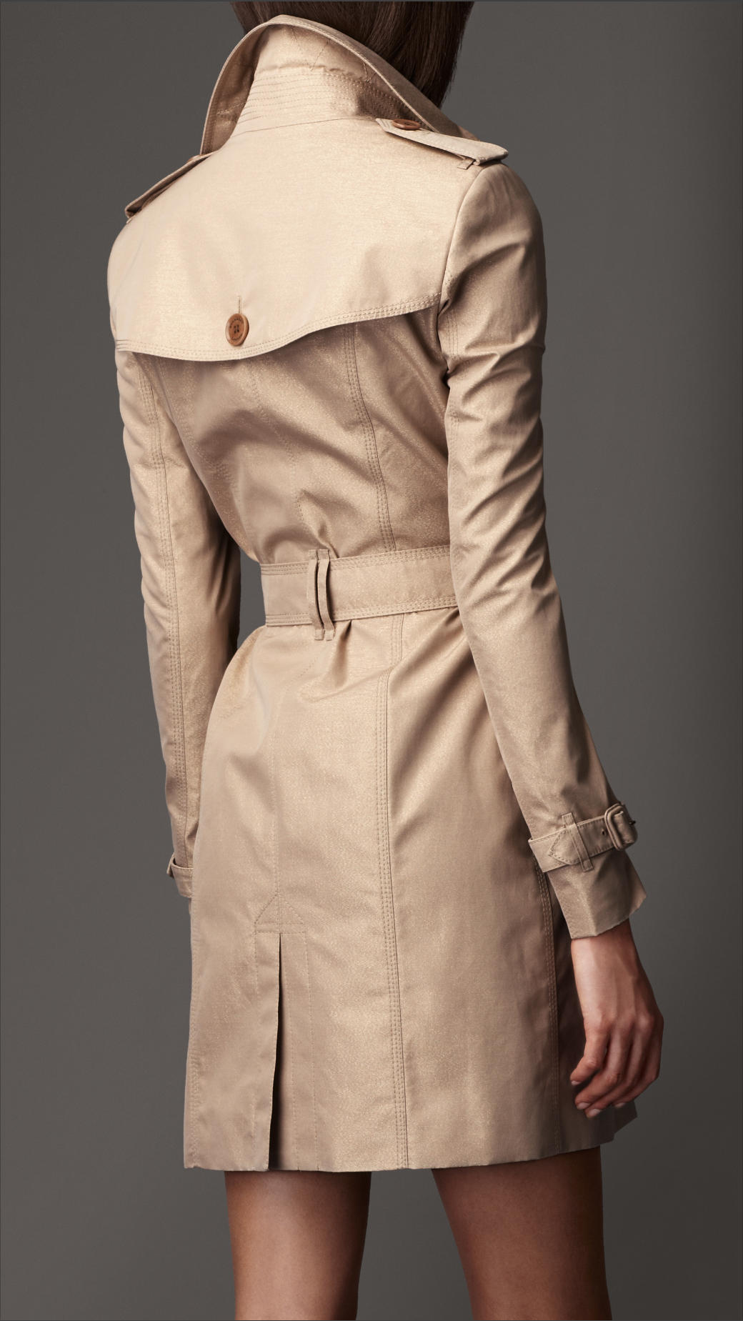 burberry slim fit trench coat