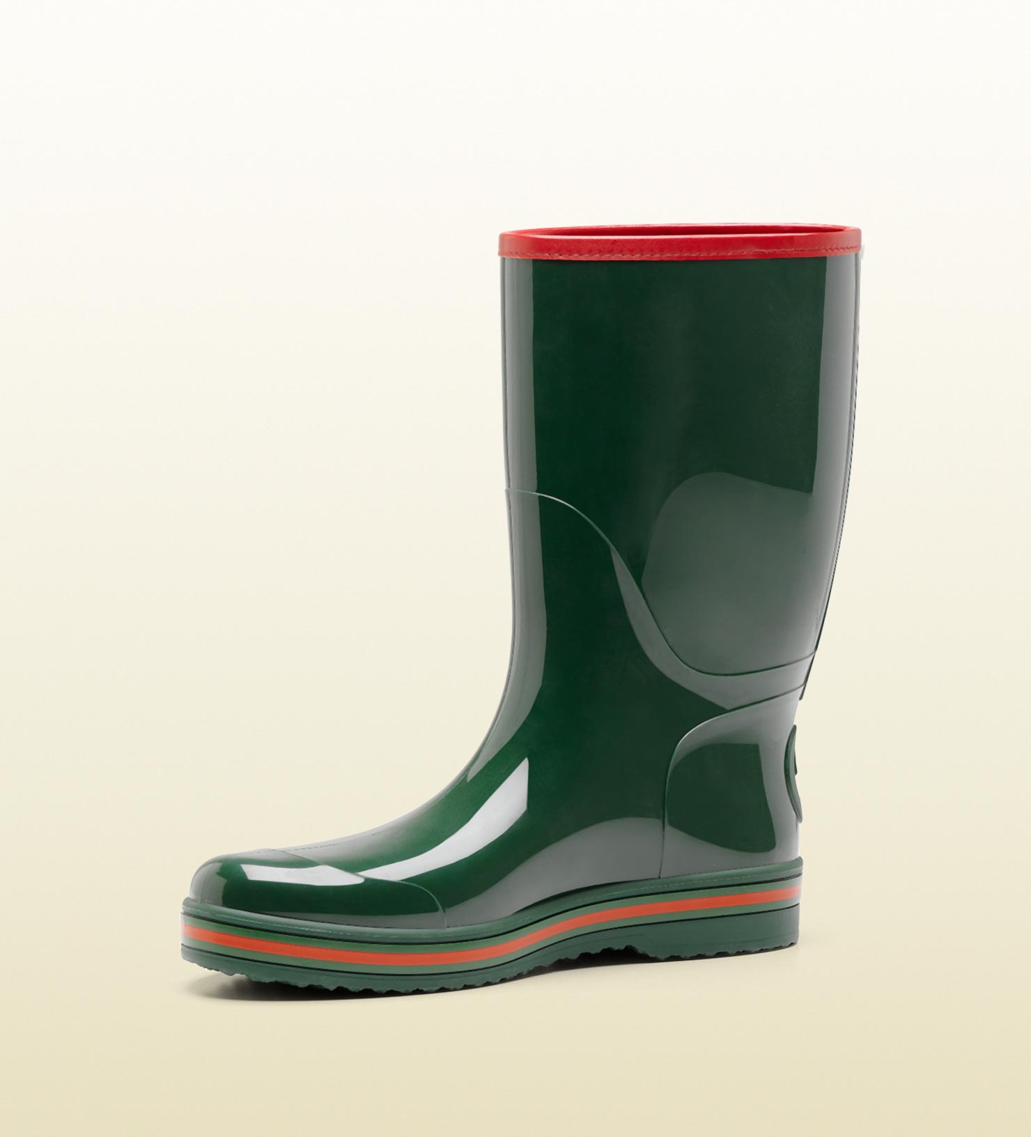 Gucci Rain Boot in Green for Men | Lyst