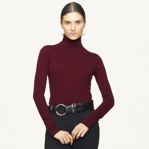 Wine red clearance turtleneck