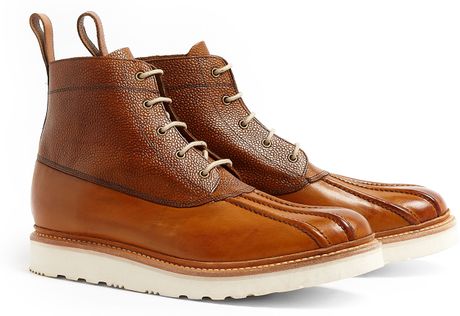 Grenson Tan Vibram Spike Duck Boots in Brown for Men (tan) | Lyst
