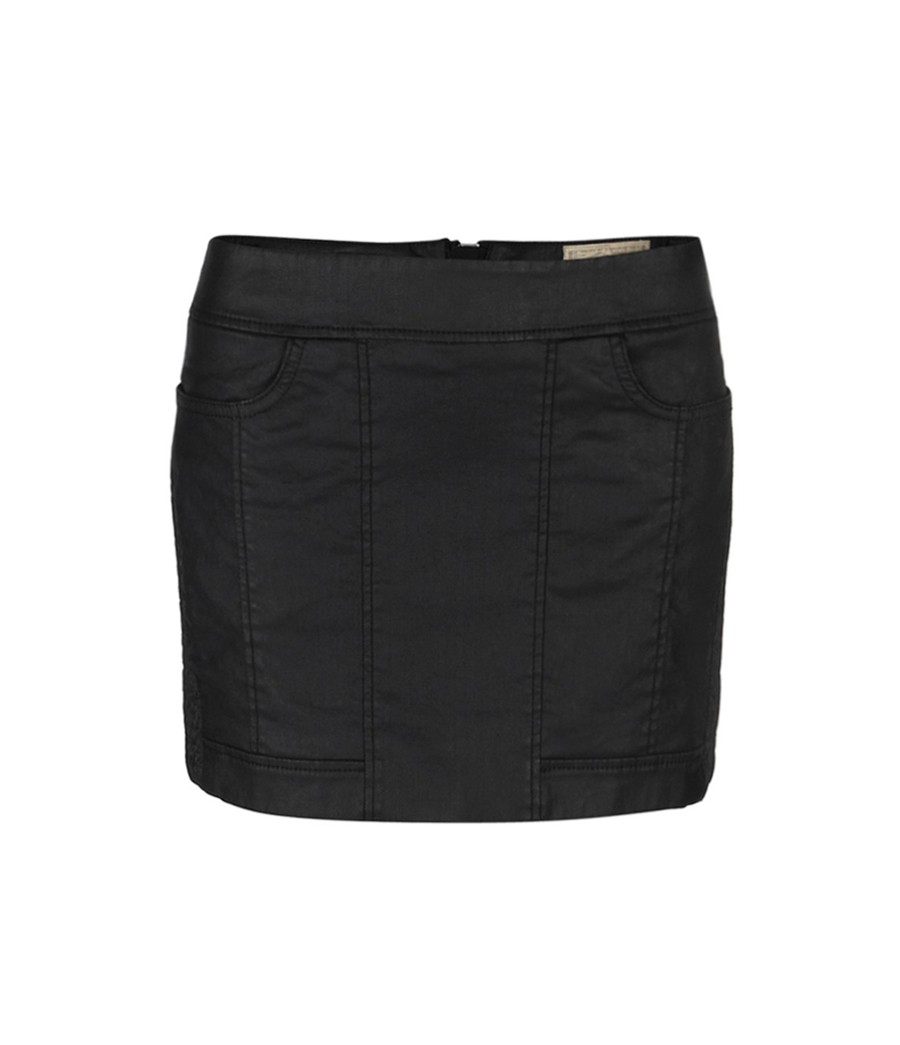 AllSaints Perette Biker Mini Skirt in Black - Lyst