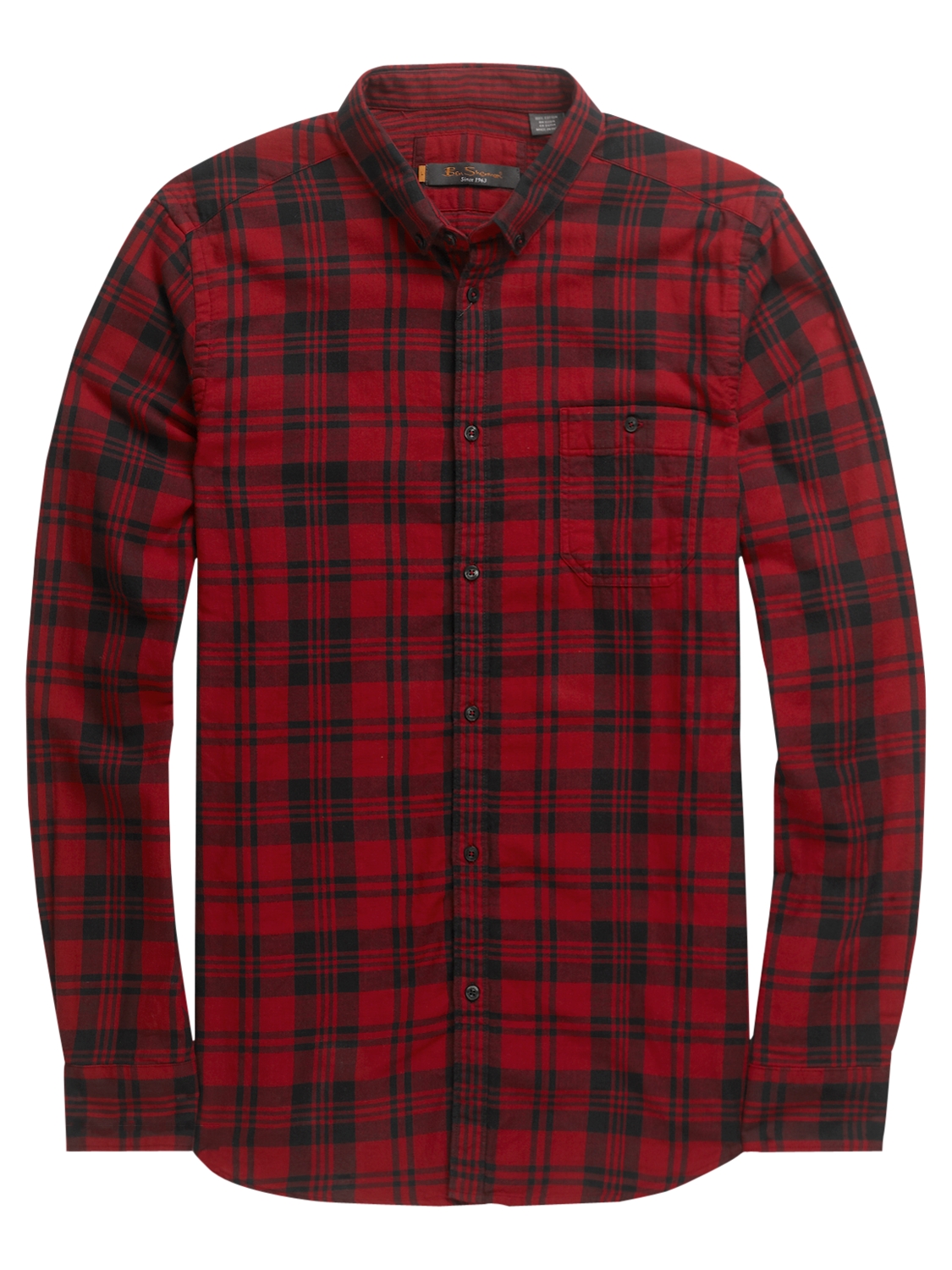 Ben Sherman Ben Sherman Tartan Flannel Shirt Red for Men - Lyst