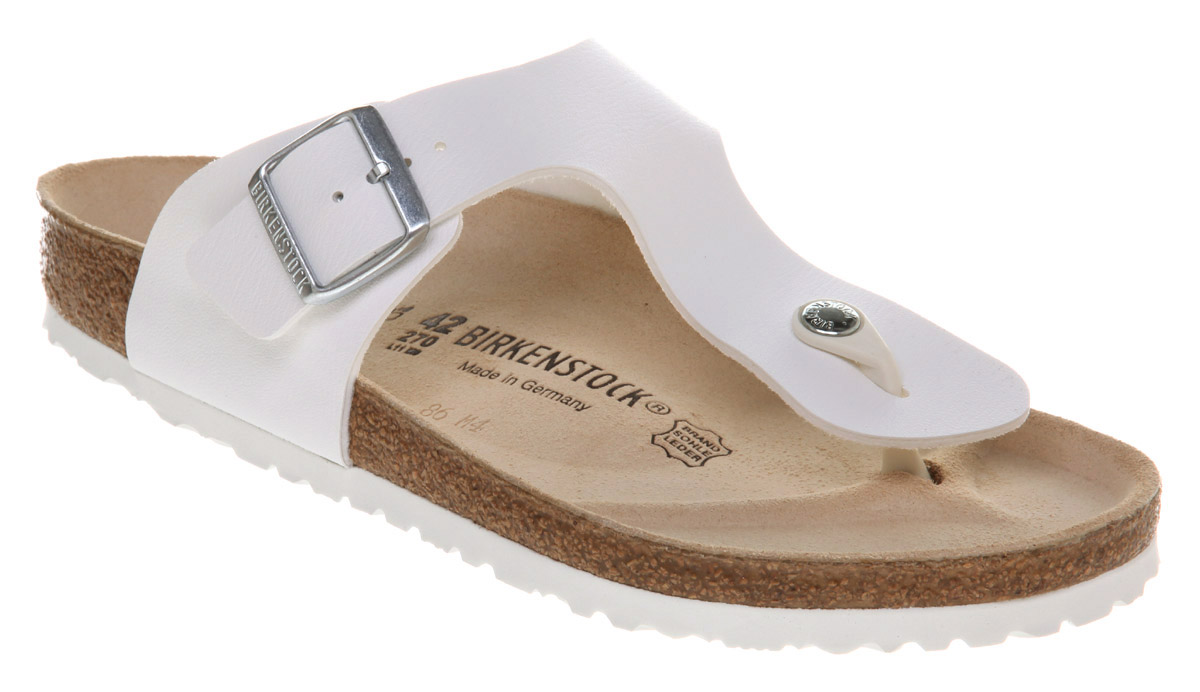 ladies white birkenstock sandals