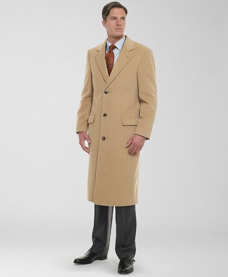 Brooks Brothers Golden Fleece Camel Hair Polo Overcoat in Beige for Men ...